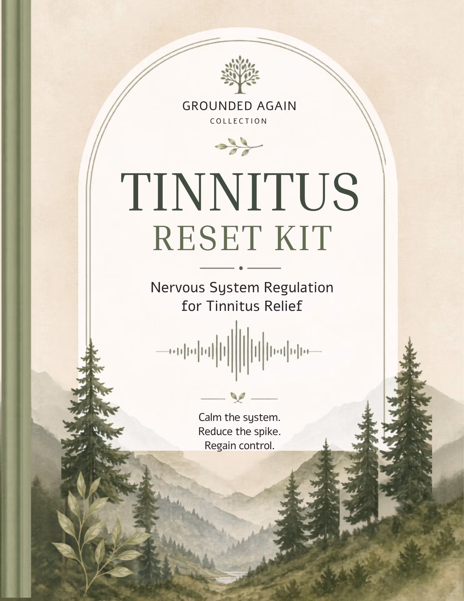 Tinnitus Reset Kit therapy resource cover for nervous system regulation and tinnitus relief support
